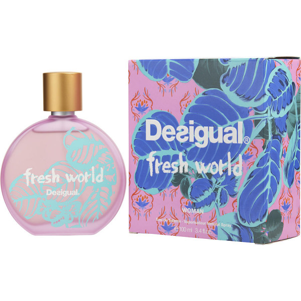 Eau De Toilette Spray Fresh World de Desigual en 100 ML pour Femme