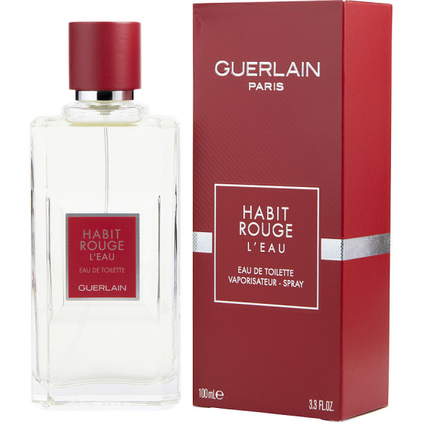 Eau De Toilette Spray Habit Rouge L Eau De Guerlain En 100 Ml Pour Homme