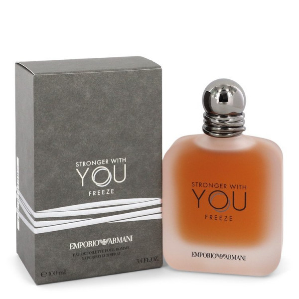 Eau De Toilette Spray Stronger With You Freeze de Emporio Armani en 100 ML  pour Homme