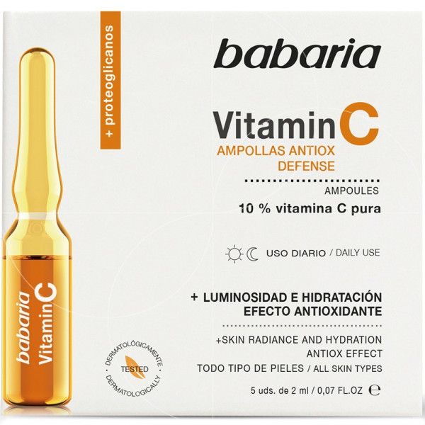 Vitamin C Ampollas antiox defense Babaria