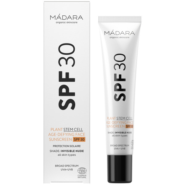 Plant stem cell age-defying face sunscreen Mádara