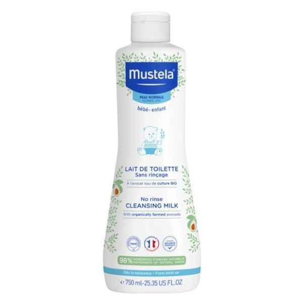 Lait de toilette sans rinçage Mustela