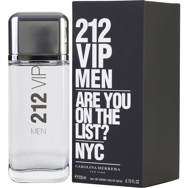 212 vip men - carolina herrera eau de toilette spray 200 ml