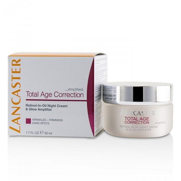 Total Age Correction Retinol-In-Oil Night Cream & Glow Amplifier - Lancaster Soin Anti-âge et anti-r