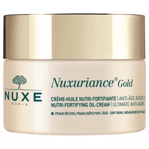 Nuxuriance Gold Crème Huile Nutri-Fortifiante - Nuxe Soin Anti-âge et anti-rides 50 ml