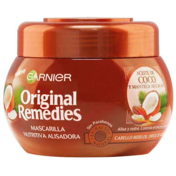 Masque à la noix de coco et à l'huile de cacao - Garnier Masque cheveux 300 ml
