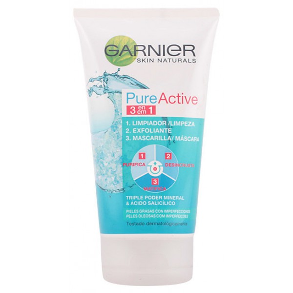 PureActive 3en1 - Garnier Nettoyant - Démaquillant 150 ml