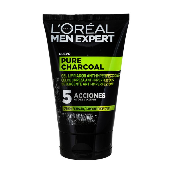 Pure charcoal Gel limpiador anti-imperfeccion - L'Oréal Nettoyant - Démaquillant 100 ml