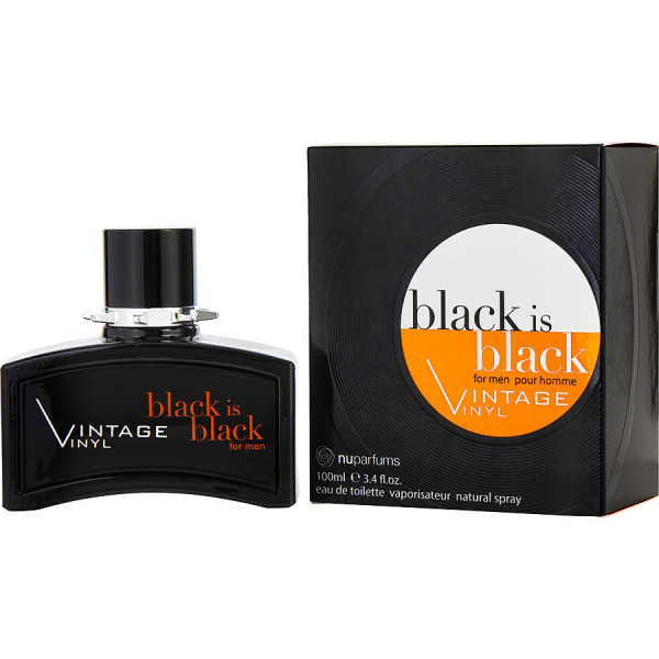 Black is black pour homme vintage vinyl - nuparfums eau de toilette spray 100 ml