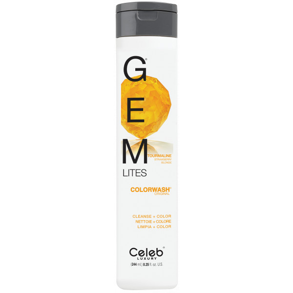 Gem Lites Colorwash Tourmaline Strawberry Blonde - Celeb Luxury Shampoing 244 ml