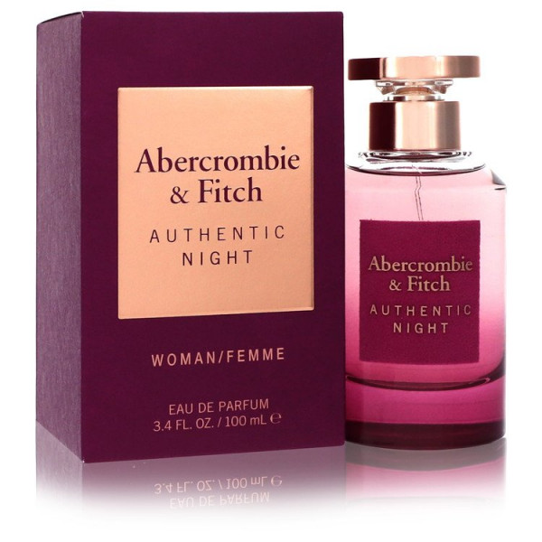 Authentic night femme - abercrombie & fitch eau de parfum spray 100 ml