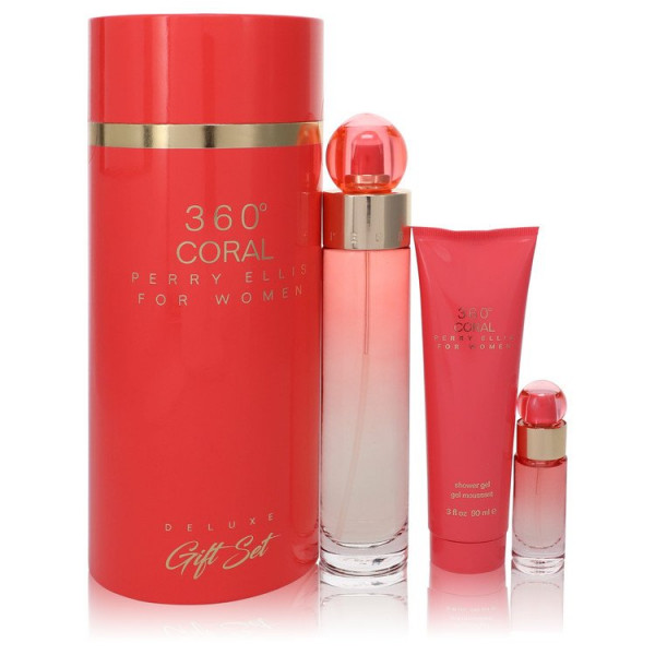 Perry Ellis 360 Coral - Perry Ellis Coffret Cadeau 108 ml