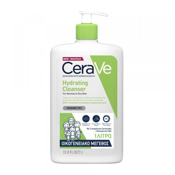 Crème Lavante Hydratante - Cerave Huile, lotion et crème corps 1000 ml