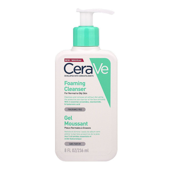 Gel moussant - Cerave Nettoyant - Démaquillant 236 ml