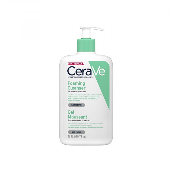Gel moussant - Cerave Nettoyant - Démaquillant 473 ml