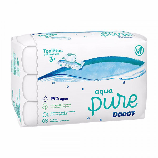 Aqua Pure - Dodot Huile, lotion et crème corps 144 pcs