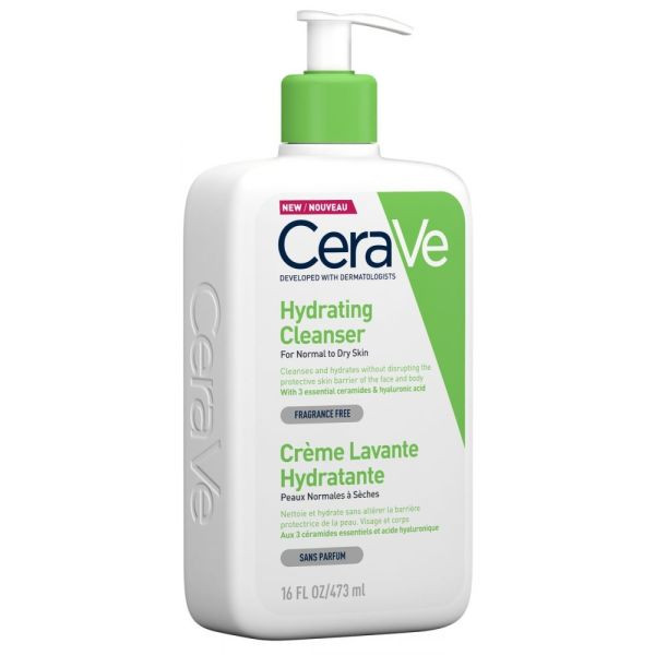 Crème Lavante Hydratante - Cerave Nettoyant - Démaquillant 473 ml