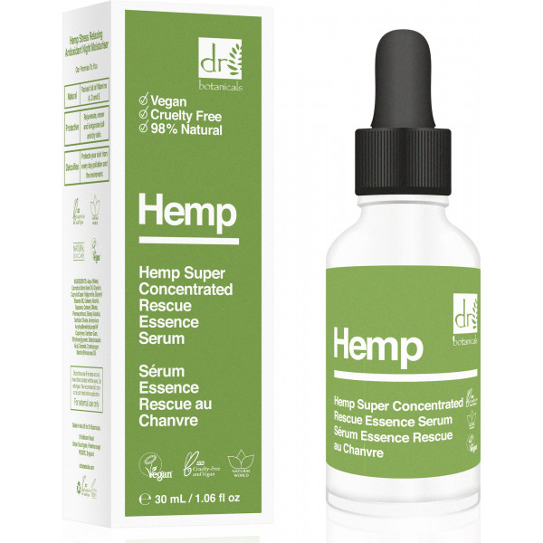 Hemp Super Concentrated Rescue Essence Serum - Dr. Botanicals Sérum et booster 30 ml