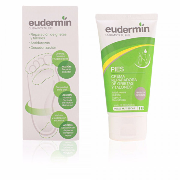 Pies Crema reparadora de grietas y talones - Eudermin Huile, lotion et crème corps 100 ml