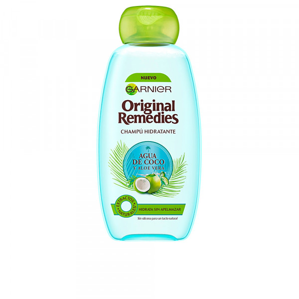 Original Remedies Champú Hidratante Agua de Coco y Aloe Vera - Garnier Shampoing 300 ml