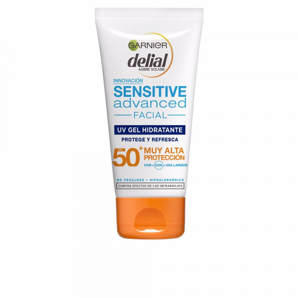 Delial ambre soleil Sensitive advanced facial UV Gel hidratante - Garnier Protection solaire 50 ml