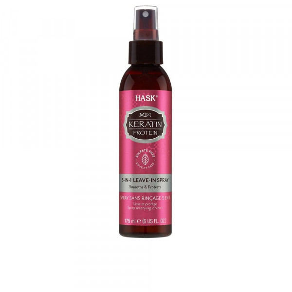 Keratin Protein Spray Sans Rinçage 5 En 1 Lisse Et Protège - Hask Soins capillaires 175 ml