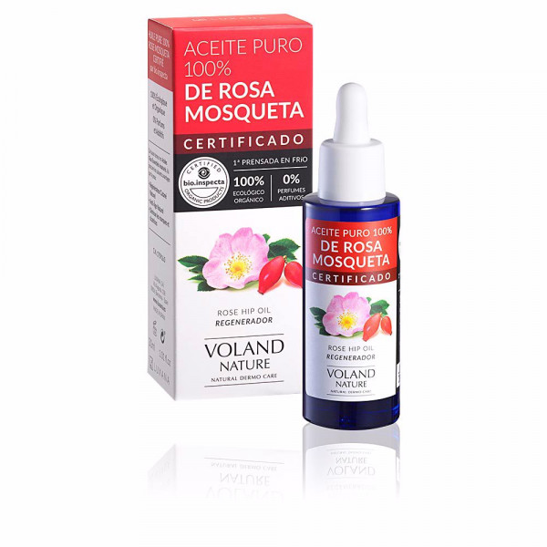 Aceite puro 100% de rose de moqueta Rose hip oil regenarador - Voland Nature Hydratant et nourrissant 30 ml. Aceite puro 100% de rose de moqueta Rose 