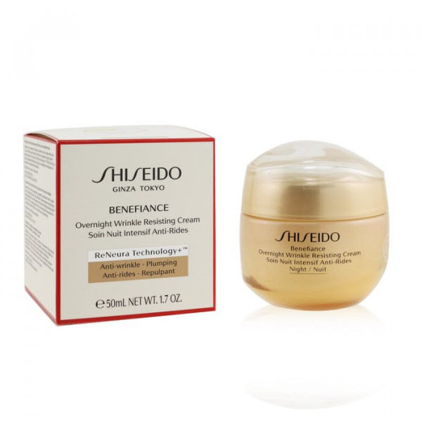 Benefiance Soin Nuit Intensif Anti-Rides - Shiseido Soin Anti-âge et anti-rides 50 ml