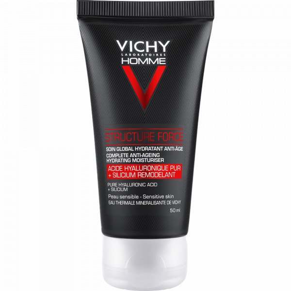 Structure force soin global hydratant anti-age homme - vichy soin anti-âge et anti-rides 50 ml