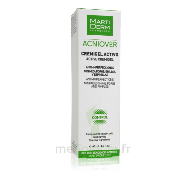 Acniover Cremigel Active - Martiderm Soin anti-imperfection 40 ml