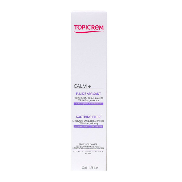 Calm+ Fluide Apaisant - Topicrem Soin cou et décolleté 40 ml