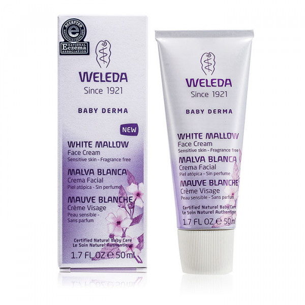 Mauve Blanche Crème Visage - Weleda Soin hydratant et nourrissant 50 ml
