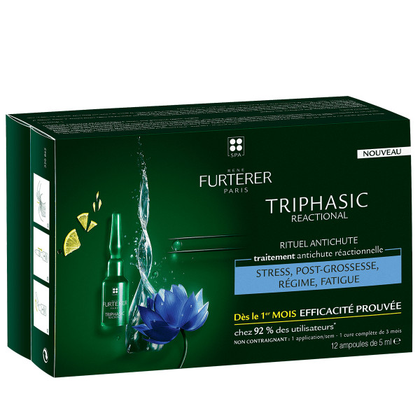 Triphasic Reactional Rituel Anticute Traitement - Rene Furterer Soins capillaires 60 ml