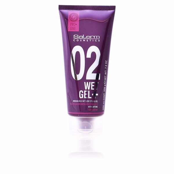 Wet Gel+ 02 Medium-Hold Wet Look Styling Gel - Salerm Soins capillaires 200 ml