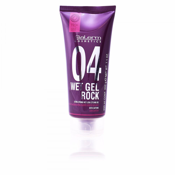 Wet Gel Rock 04 Extra-Strong Wet Looks Styling Gel - Salerm Soins capillaires 200 ml