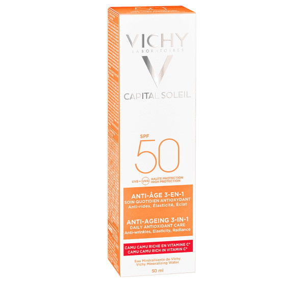 Capital Soleil SPF 50 Anti-Âge 3-En-1 - Vichy Soins capillaires 50 ml