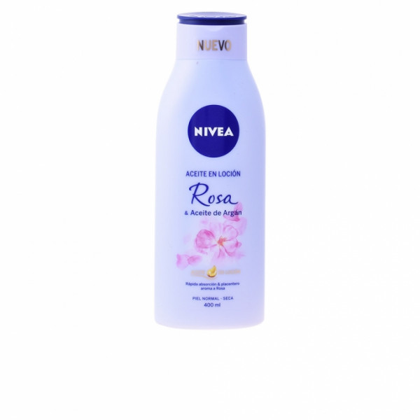 Aceite en loción Rosa & Aceite de Argan - Nivea Hydratant et nourrissant 400 ml
