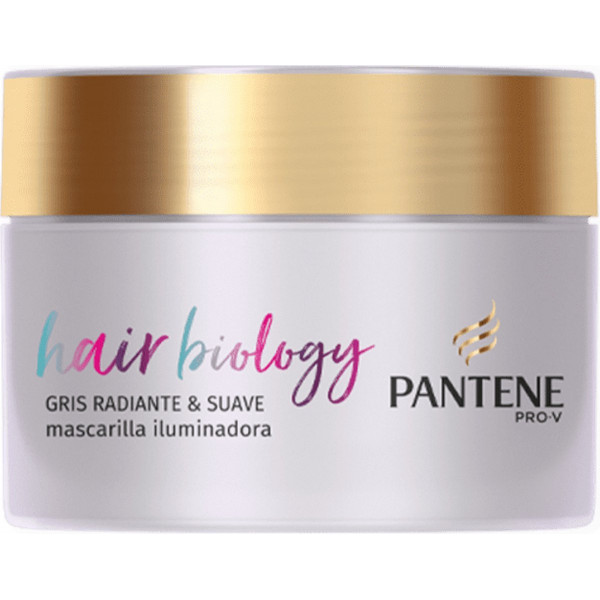 Hair biology gris radiante & suave - Pantène Masque cheveux 160 ml