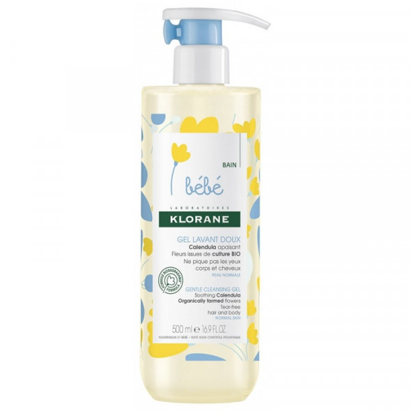 Gel lavant doux Calendula apaisant - Klorane Nettoyant - Démaquillant 500 ml