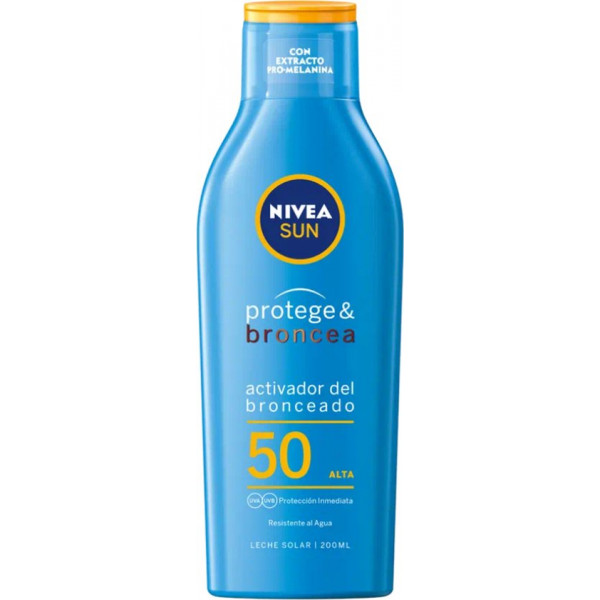 Sun protege & broncea Leche Solar - Nivea Protection solaire 200 ml