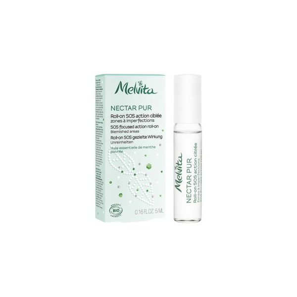 Nectar Pur Roll-on SOS action ciblée - Melvita Soin anti-imperfection 5 ml