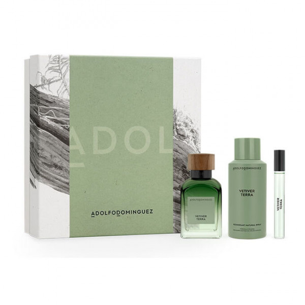 Vetiver Terra - Adolfo Dominguez Coffret Cadeau 130 ml