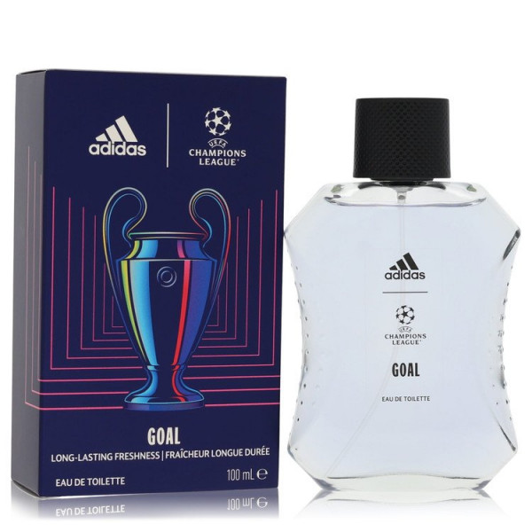 Eau De Toilette Goal Fraîcheur Longue Durée Champions League Adidas Le Flacon De 100ml