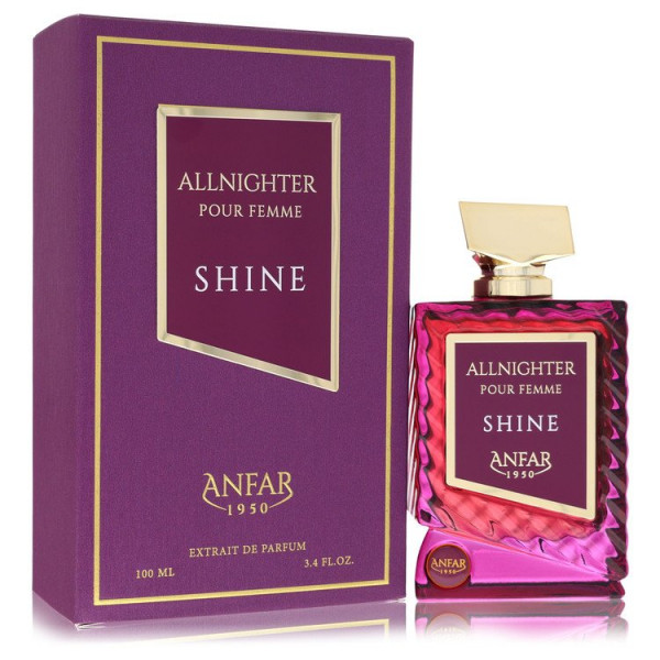 Allnighter shine pour femme - anfar extrait de parfum spray 100 ml